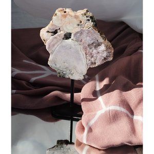 PINK AMETHYST SLAB ON STAND